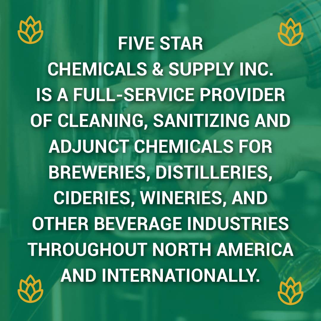 Star San foam coats equipment for even sanitizing coverage.