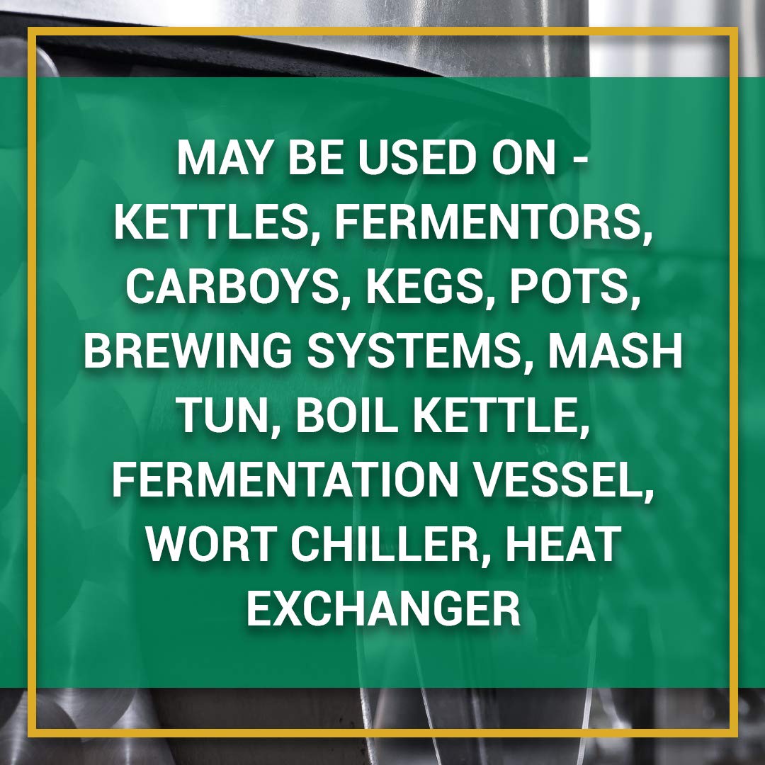 Star San odorless, biodegradable formula shown as a safe option for brewing equipment.