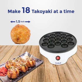 StarBlue Takoyaki Maker easy-cleaning finish keeps cleanup quick and simple.