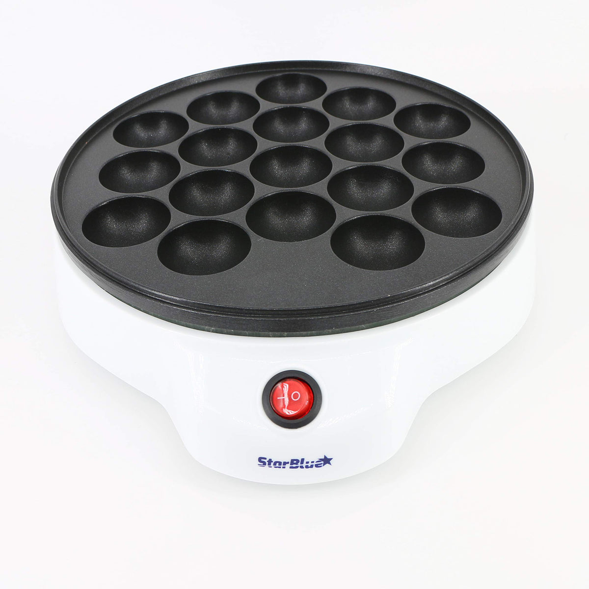 StarBlue Takoyaki Maker heat-control system maintains steady cooking temperatures.