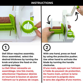 Starfrit Deli Slicer detachable parts simplify cleaning and storage.