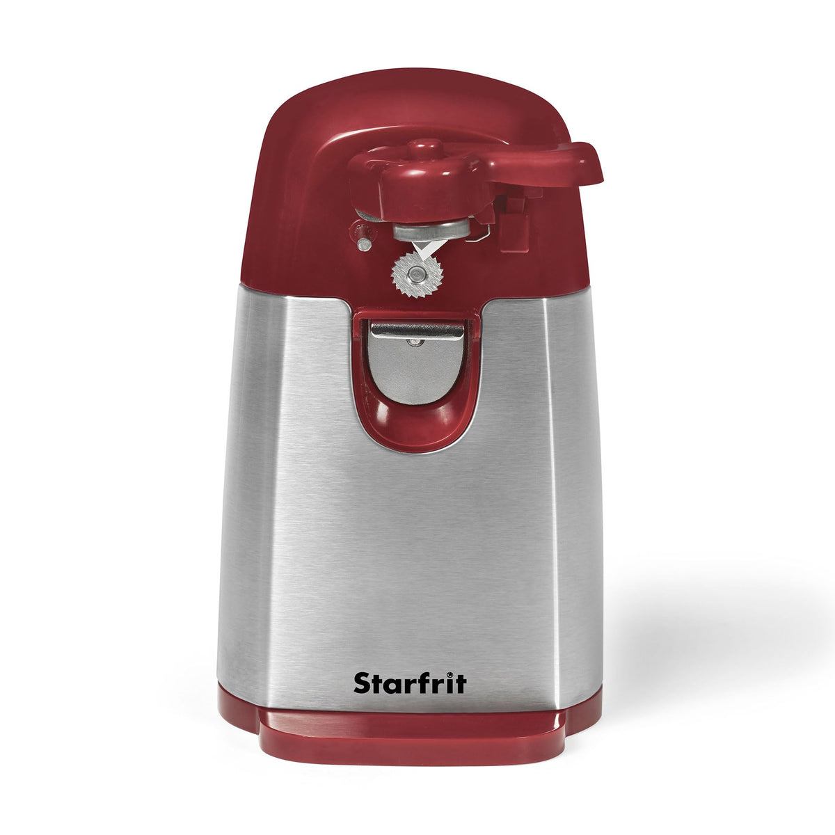 Starfrit MightiCan front view with comfort grip for smooth lid opening.