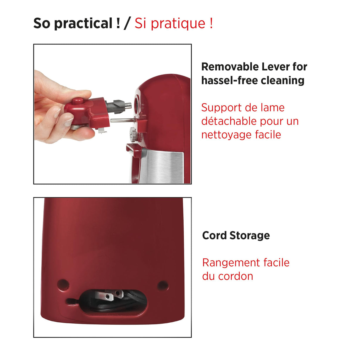 Starfrit MightiCan magnetic lid holder helps lids stay secure during use.