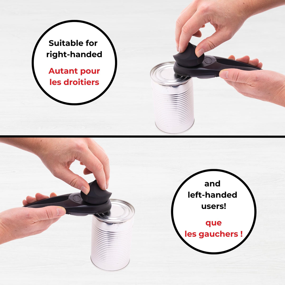 Starfrit MightiCan non-slip handle reduces slips for stable use