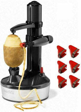 Starfrit Rotato Express 2.0 front view, compact kitchen-ready design for quick peeling.
