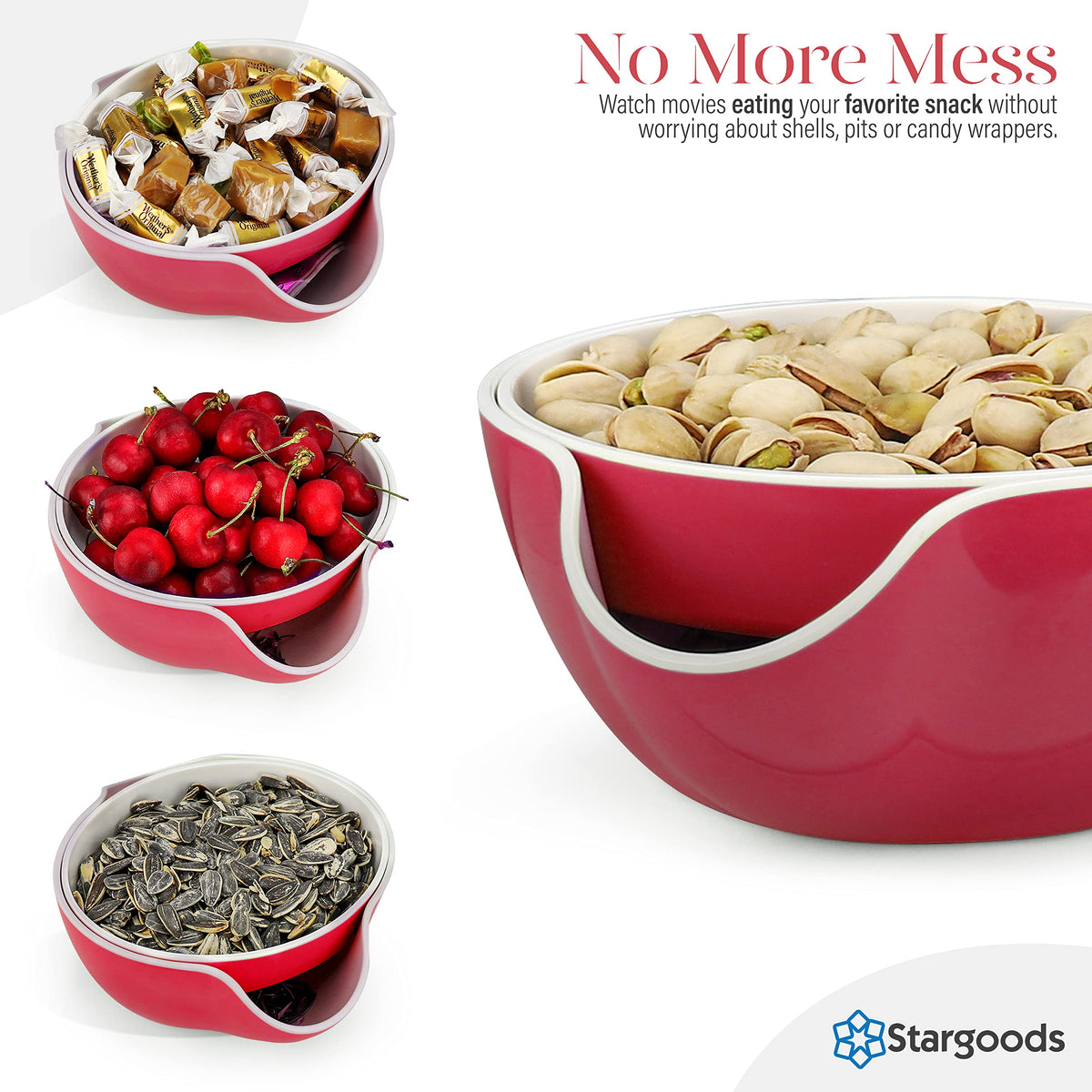 Stargoods entertaining platter red supports party setup and snack variety.