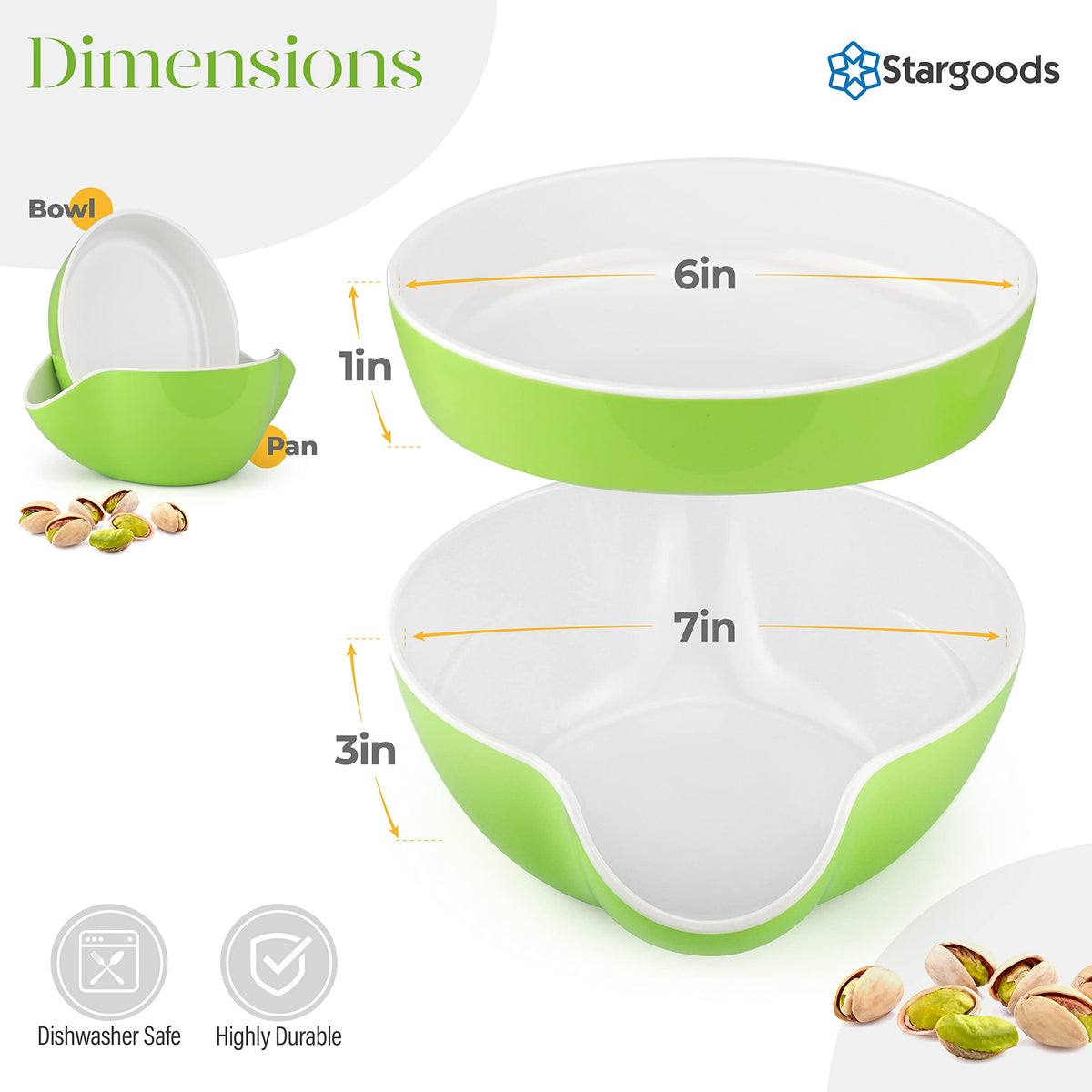 Stargoods Snack Serving Dish versatile for fruits, candies, or olives.