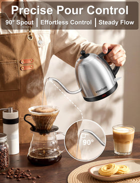Stariver 1L kettle heats quickly to save time during busy mornings