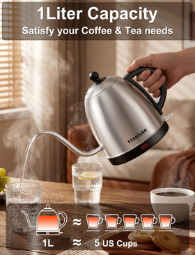 Stariver auto shut off and boil dry protection enhance safety during use