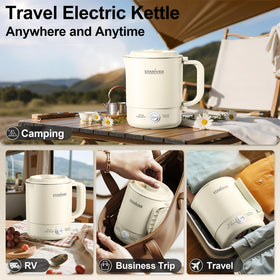 Stariver base design offers stability and stores inside the kettle to save space.