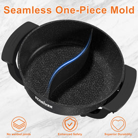 Stariver cool-grip handles stay comfortable when pot boils.