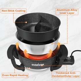 Stariver 6L capacity serves 8 to 12 guests comfortably.