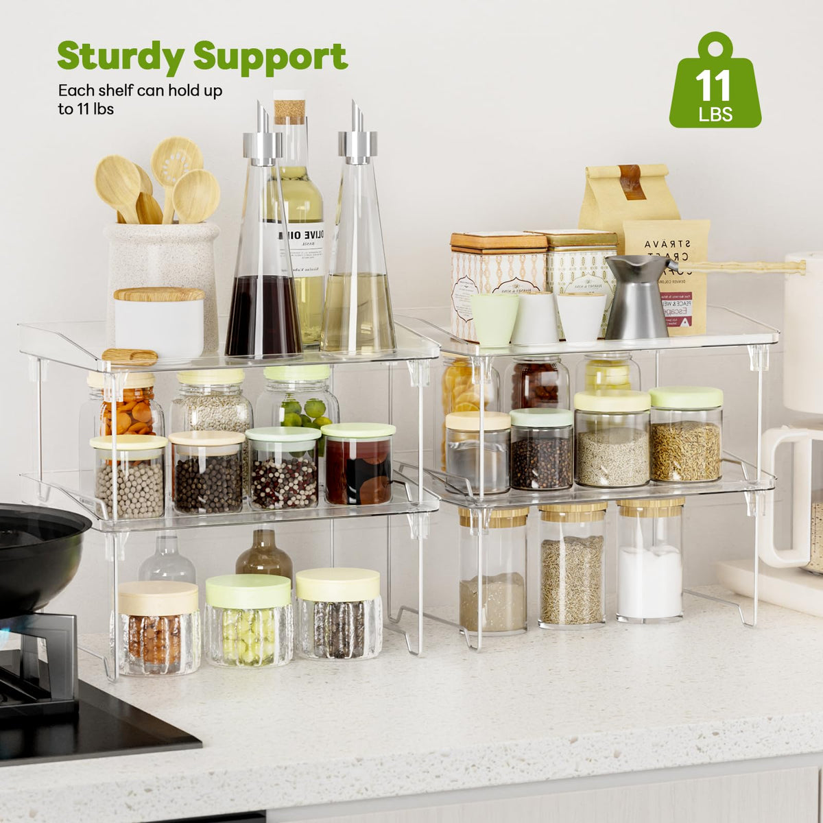 STARLATTA cabinet shelf versatile for kitchen, bathroom, and desk use.