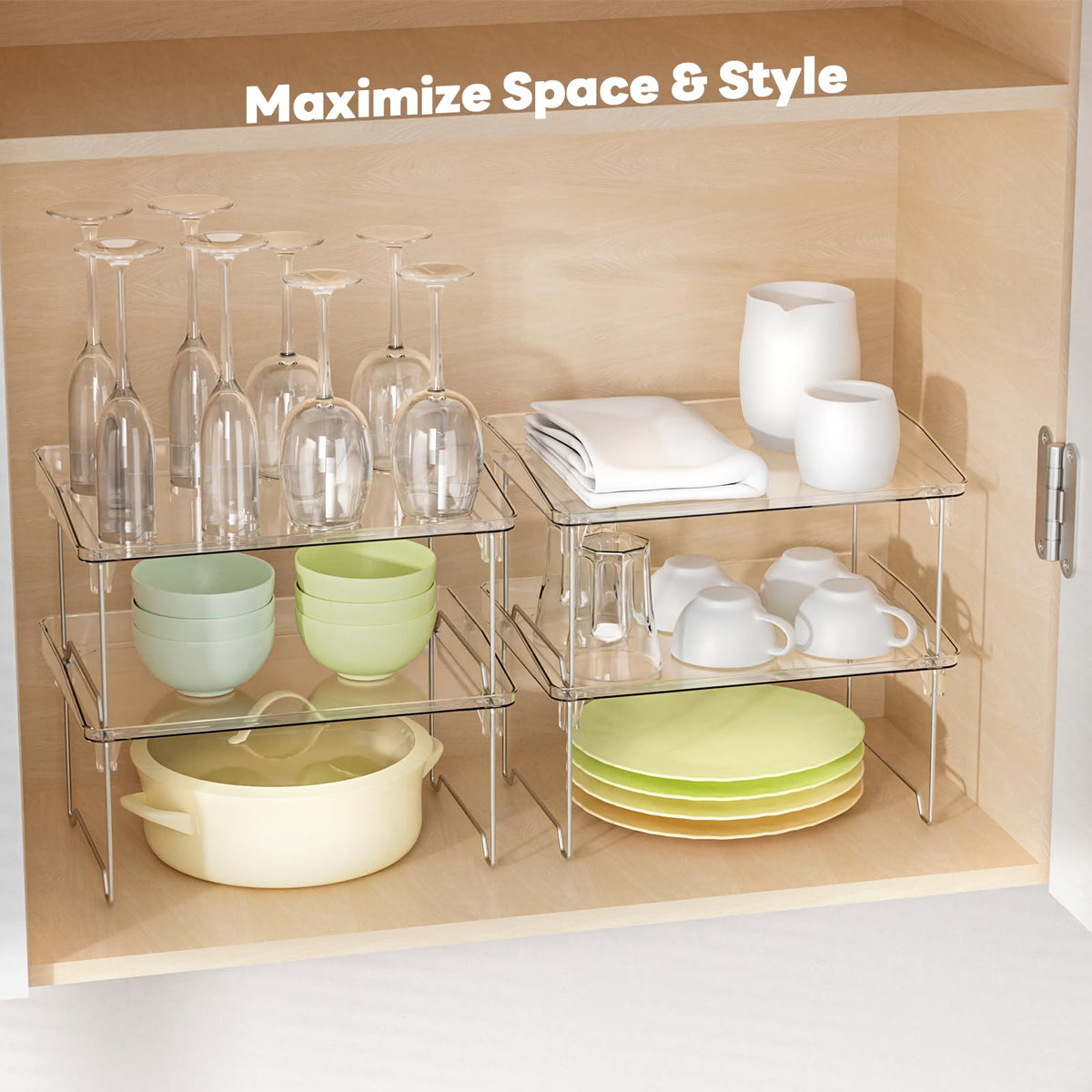 STARLATTA countertop organizer keeping spices neatly arranged and within reach.