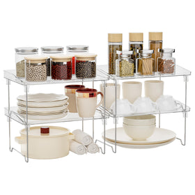 STARLATTA spice rack organizer on a clean kitchen counter for easy access.