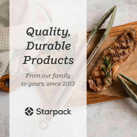 StarPack Home silicone tips safe for nonstick ceramic cookware.