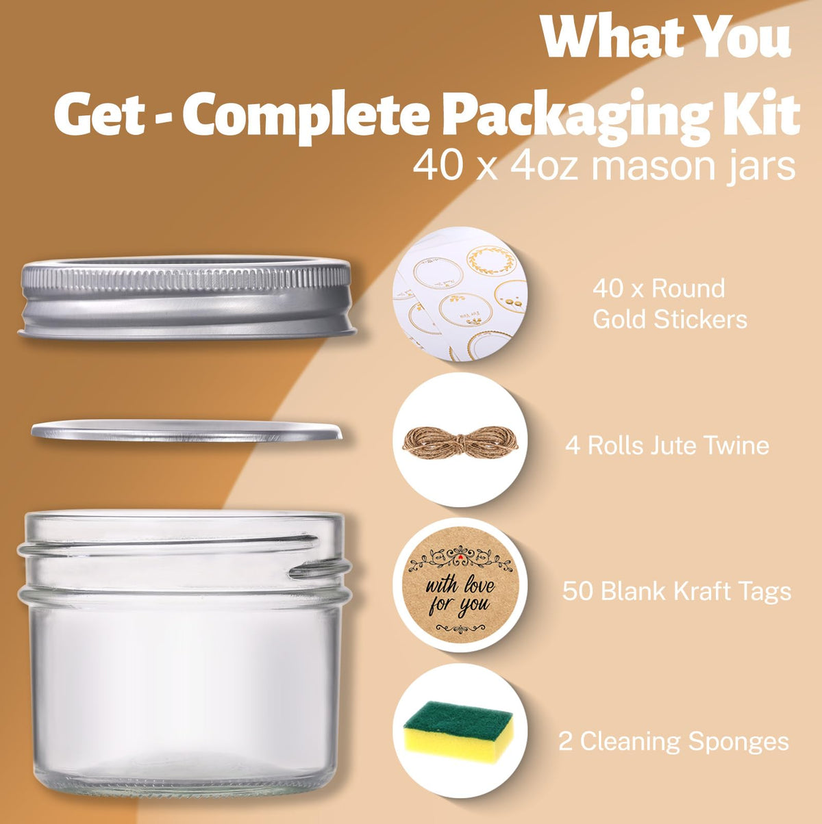 Starside bundle with 40 jars and accessories ready for DIY projects.