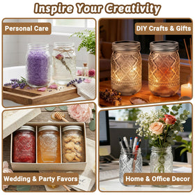 STARSIDE gift-ready mason jars organized with labels and twine