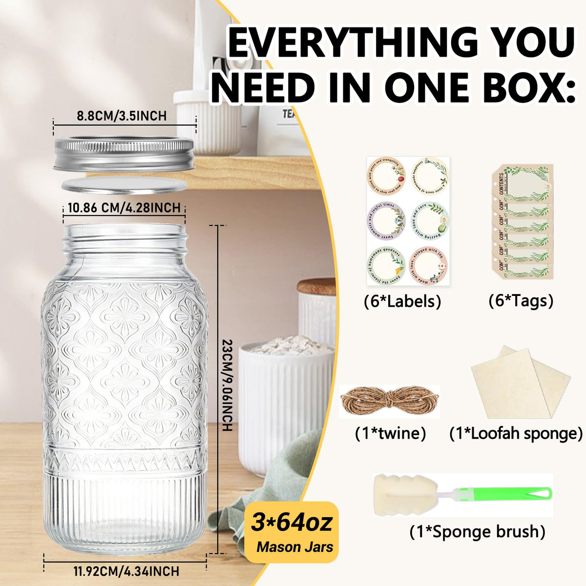 STARSIDE jar in use for pouring cold brew with wide mouth.