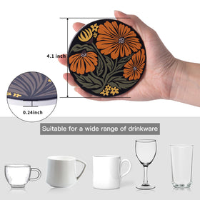 Staruby absorbent coasters wick moisture, reducing water rings.