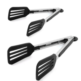 Staruby cooking tongs 9-inch stainless steel with locking design for secure storage