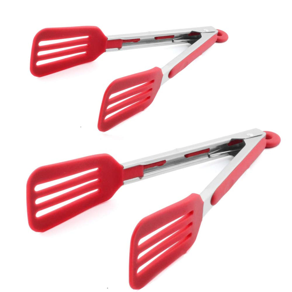 Staruby cooking tongs 9-inch with a precise grip for flipping.