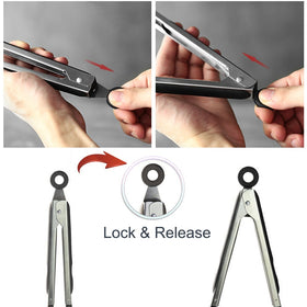 Staruby tongs locking design keeps drawers tidy and tongs ready