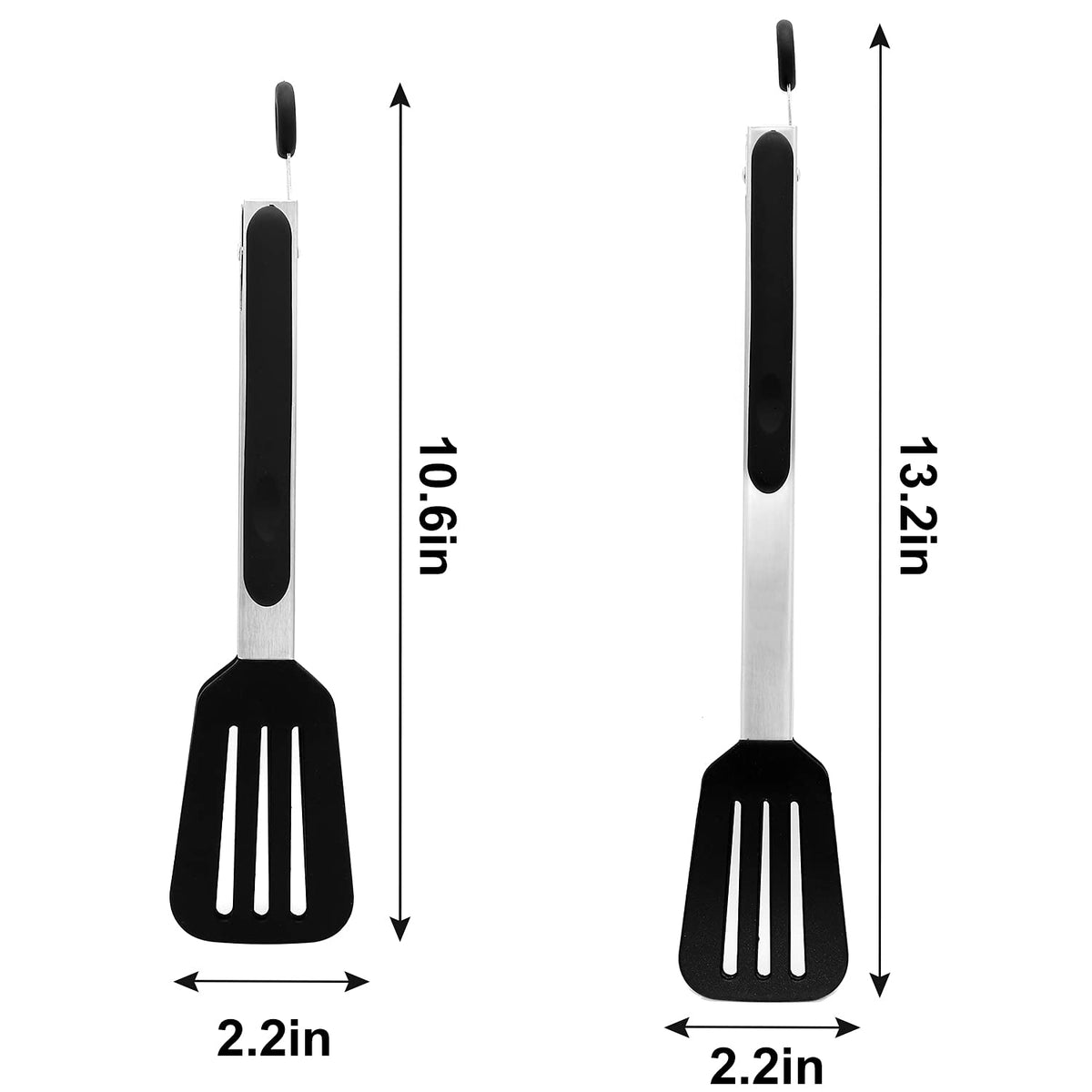 Staruby tongs safe for nonstick pans, no scratching or sticking