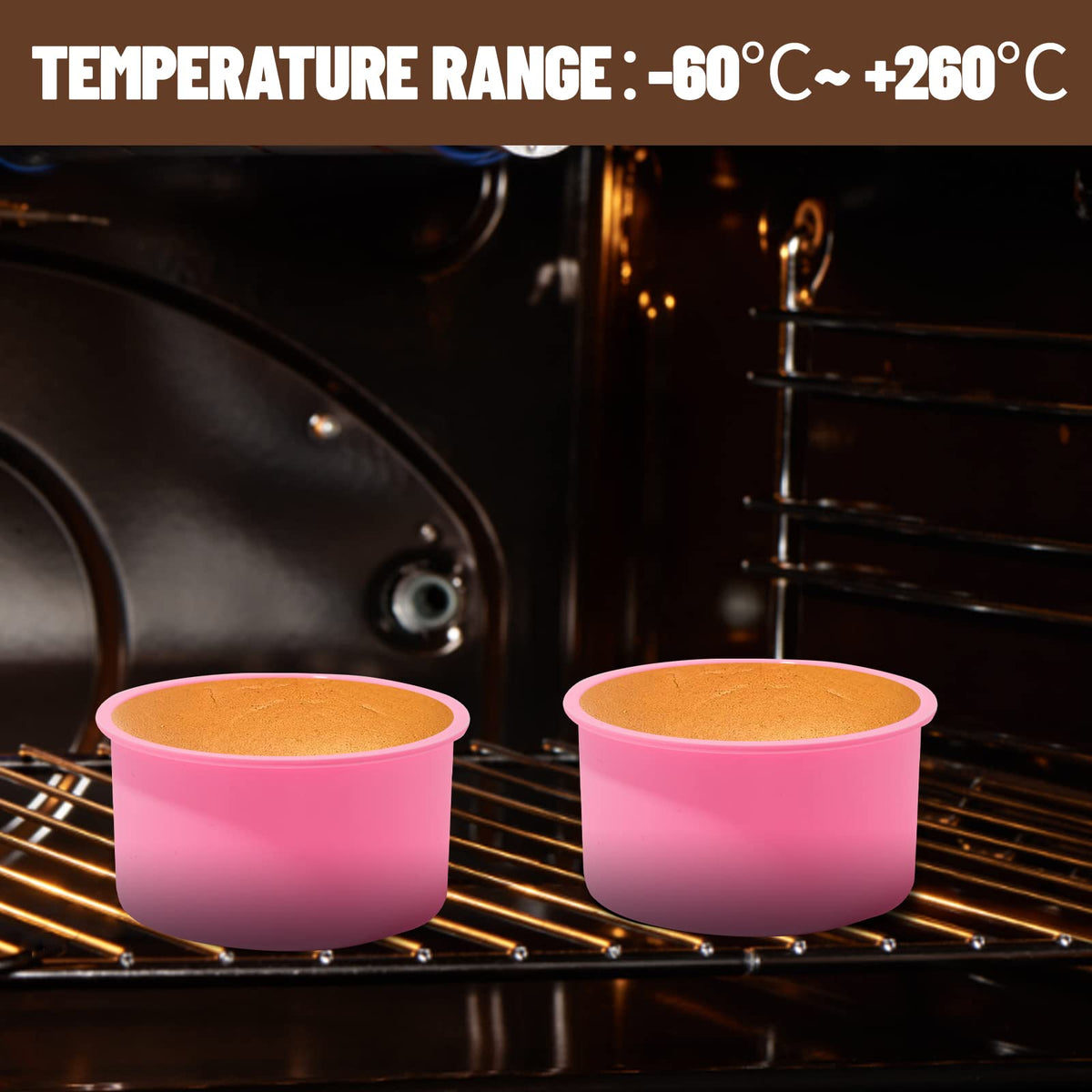 Staruby pink cake molds are dishwasher safe for quick cleaning
