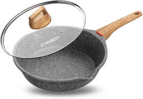 Starunder induction pan bottom conducts heat quickly and evenly.