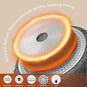 Starunder nonstick pan cleans easily by hand after cooking.