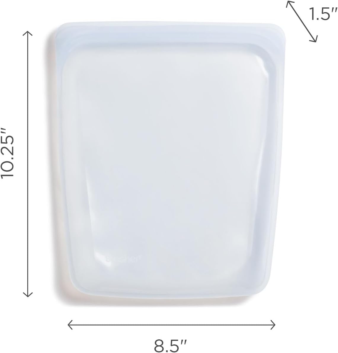 Stasher bag used for sous vide cooking with silicone safety.