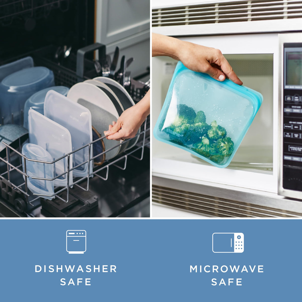 Microwave-safe for quick reheats without having to transfer