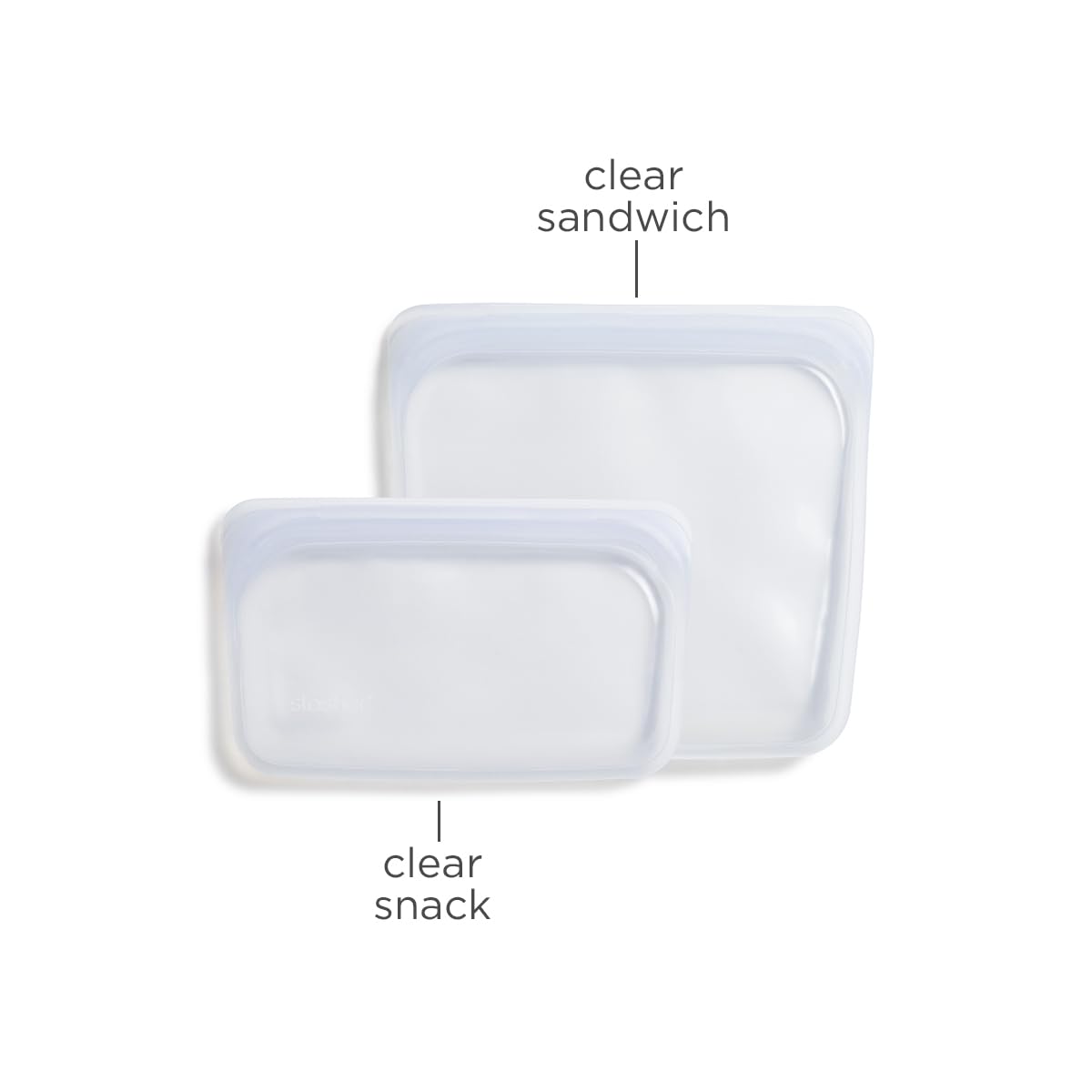 Stasher bag shows dishwasher-safe design for quick cleanup after meals.