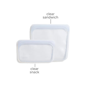Stasher bag shows dishwasher-safe design for quick cleanup after meals.