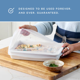 Stasher lid is dishwasher-safe for easy cleanup