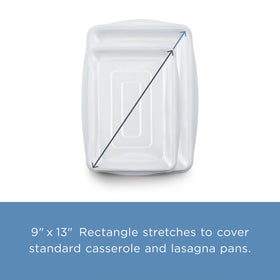 Stasher rectangle lid is microwave-safe for quick reheats