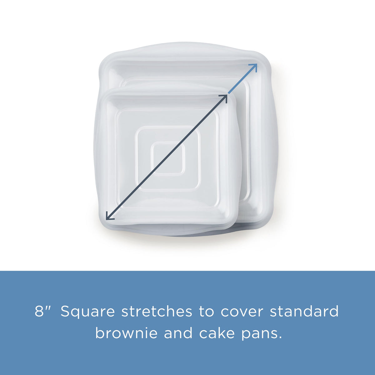Stasher square stretch lid is microwave-safe for easy reheating.