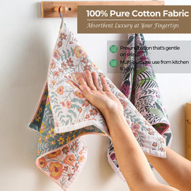 STASOPTK five-layer cotton gauze absorbs water quickly, ideal for busy kitchens