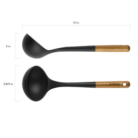 STAUB BPA-free silicone kitchen tool safe for nonstick surfaces