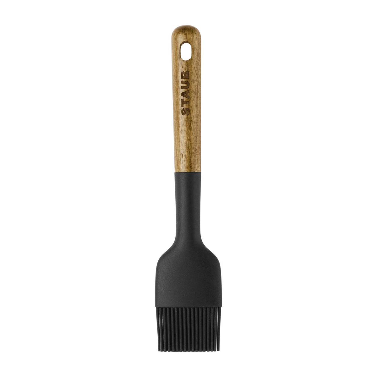 STAUB pastry brush features a hanging loop for easy storage and quick access.