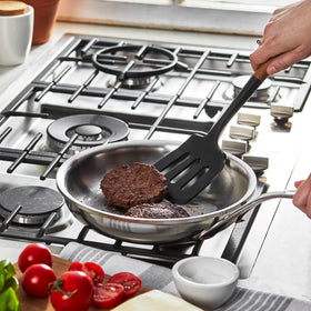 STAUB nonstick-safe spatula works across all cookware surfaces