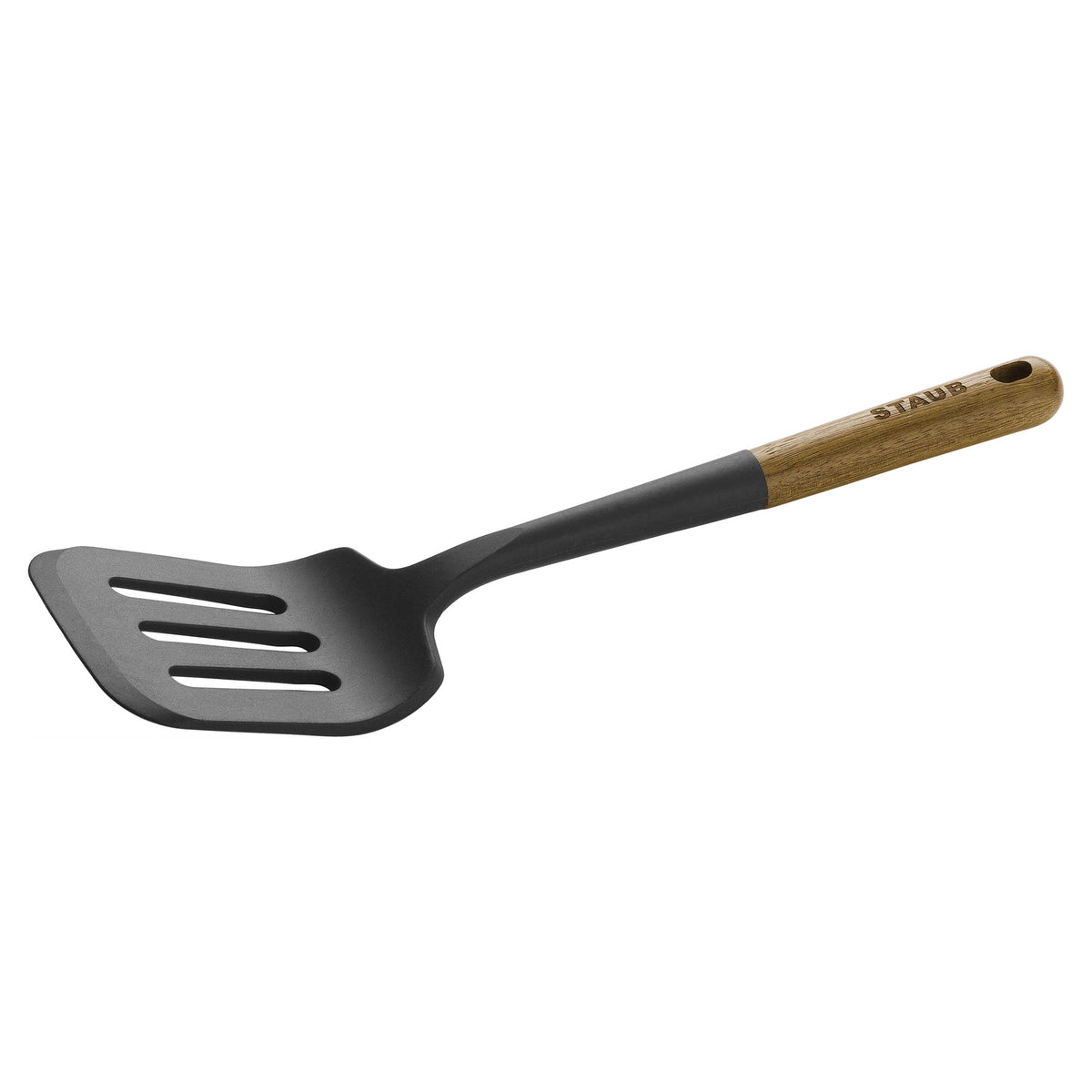 STAUB silicone spatula turner angled for pancakes, easy lifting with minimal mess