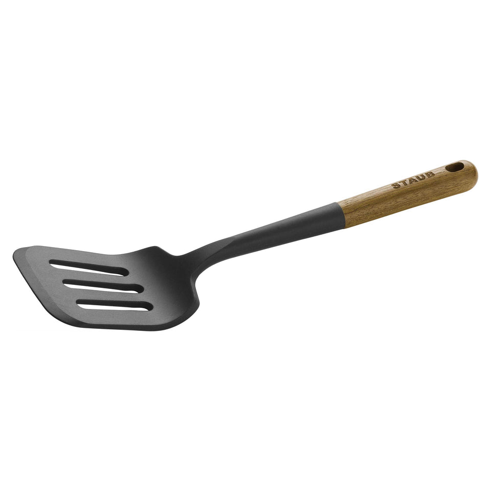 STAUB silicone spatula turner angled for pancakes, easy lifting with minimal mess