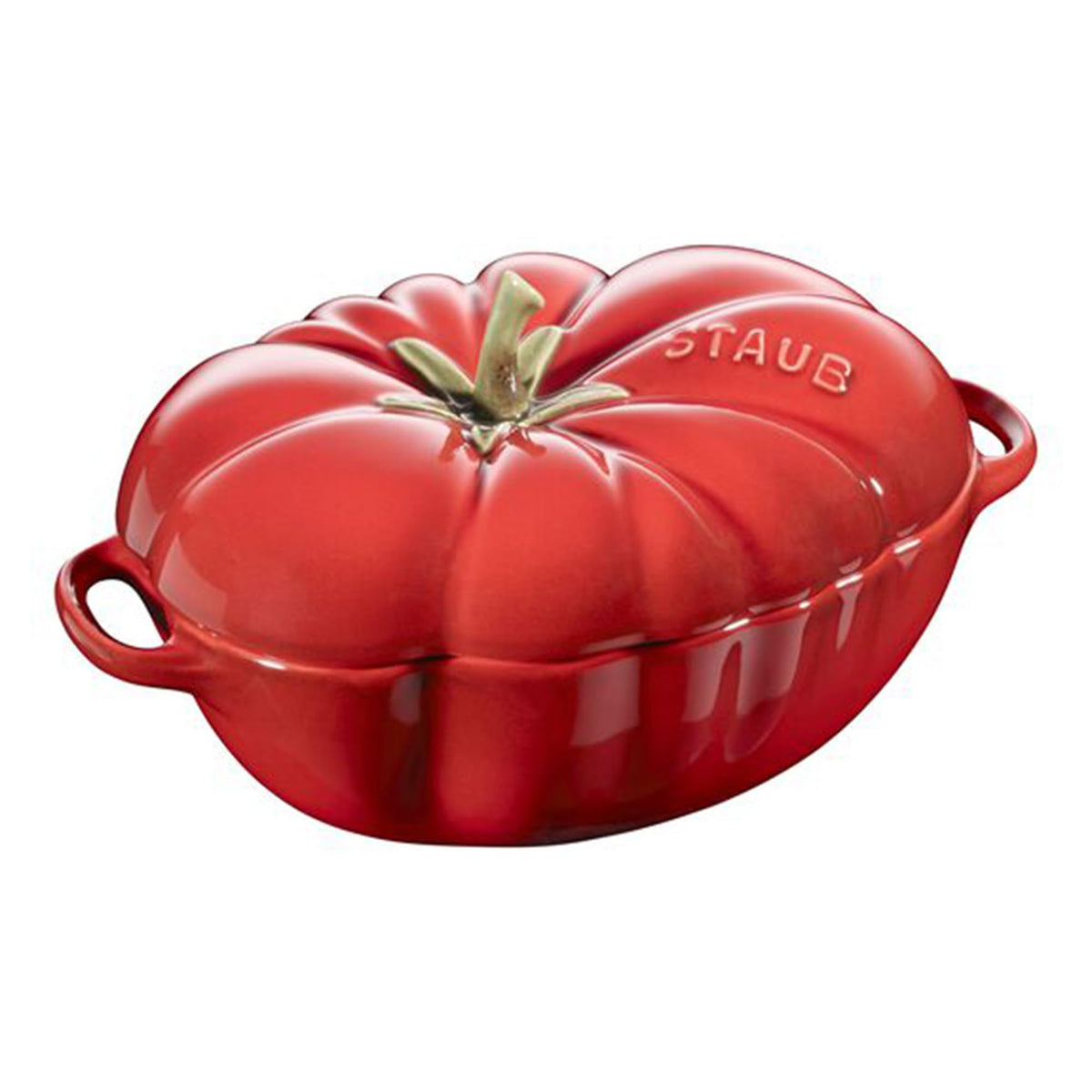 STAUB tomato cocotte 16oz ideal for individual casseroles.