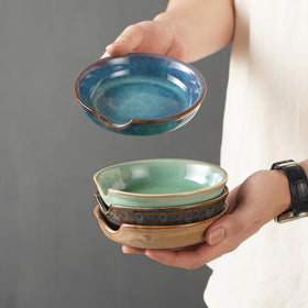 STE-CER spoon rest with reactive glaze adds farmhouse charm and practicality