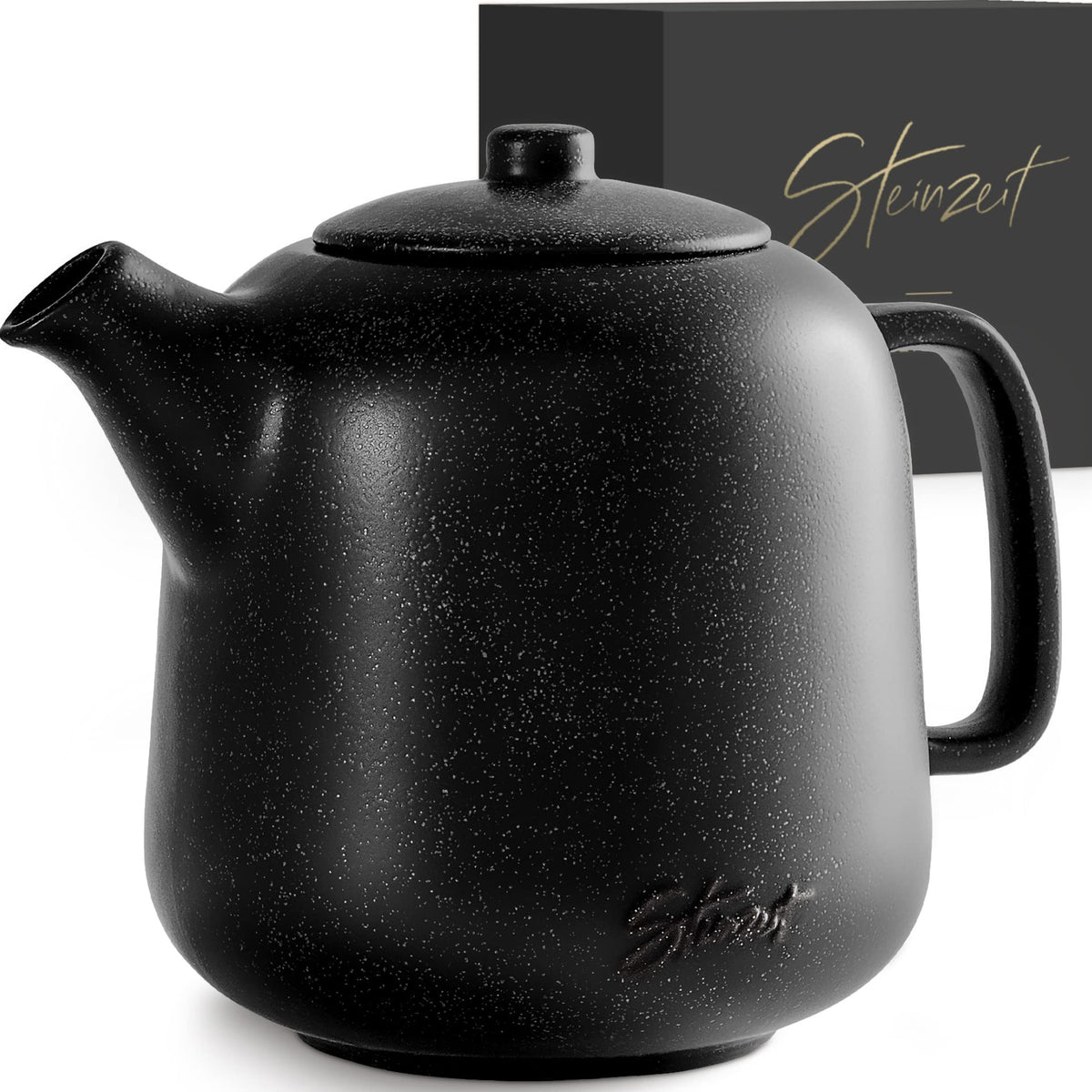 Steinzeit Design Tea Pot with 44 oz capacity for multiple servings