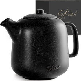 Steinzeit Design Tea Pot with 44 oz capacity for multiple servings