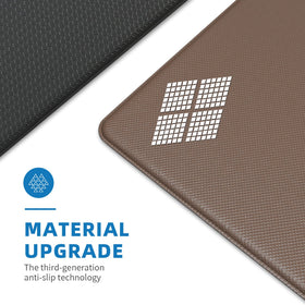 StepAura non-slip back close-up demonstrates secure grip on tile floors.