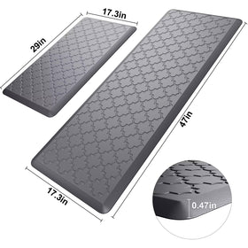 StepAura mat with non-slip backing demonstrated on wood floor for secure placement